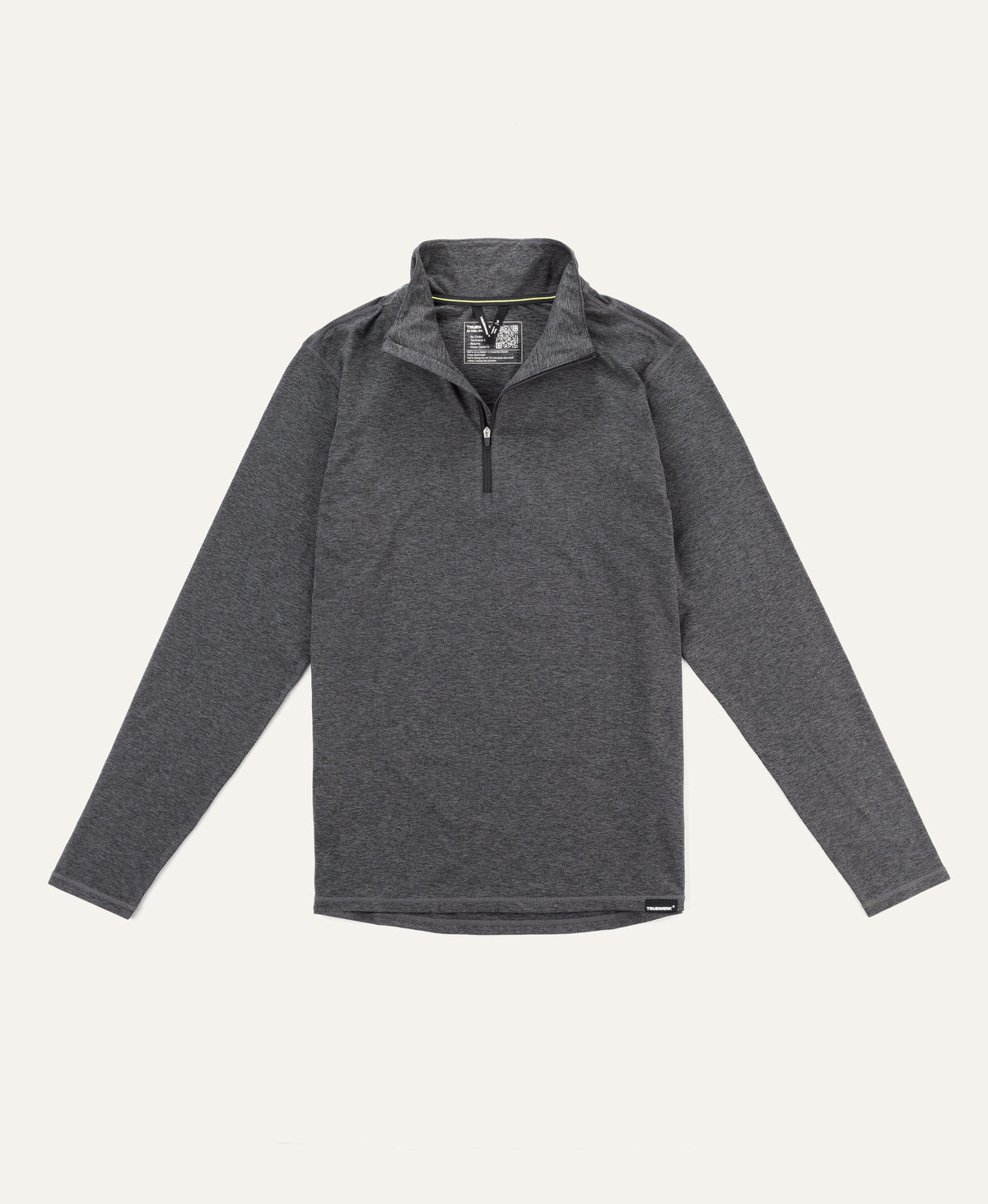 B2 Quarter Zip Truewerk Heathered Grey S #color_heathered grey