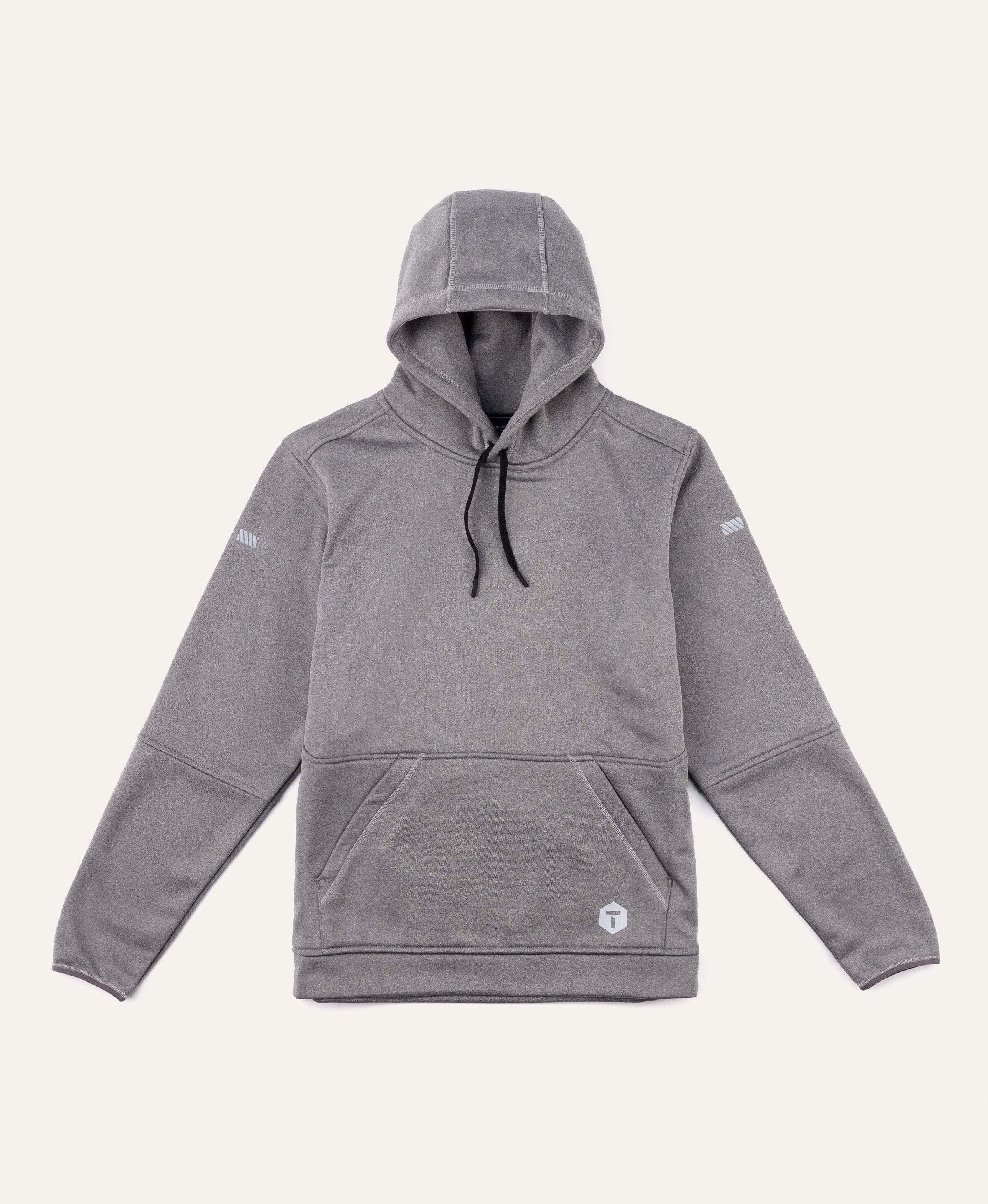 M2 Grid Pullover Hoodie - Women's Fit Truewerk #color_heathered grey