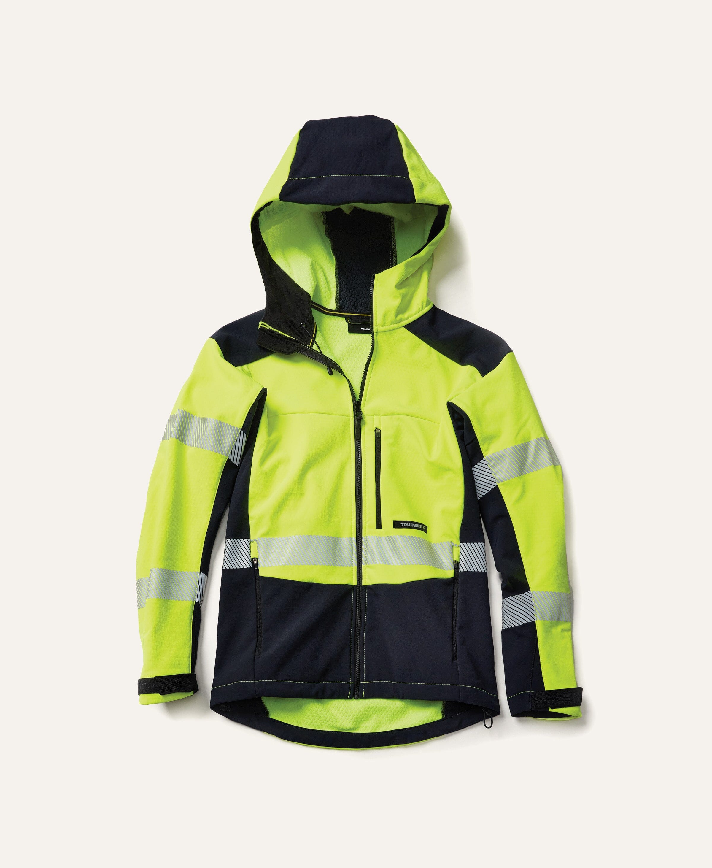 S3 Solution Hoodie - Hi Vis Truewerk #color_black/vis yellow