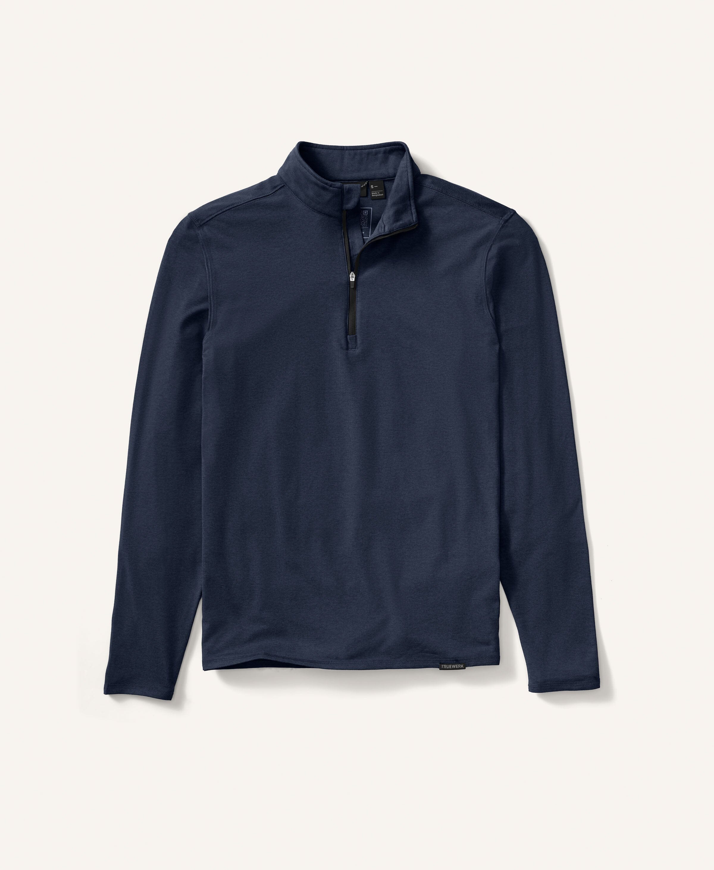 B2 Quarter Zip #color_dark heathered navy