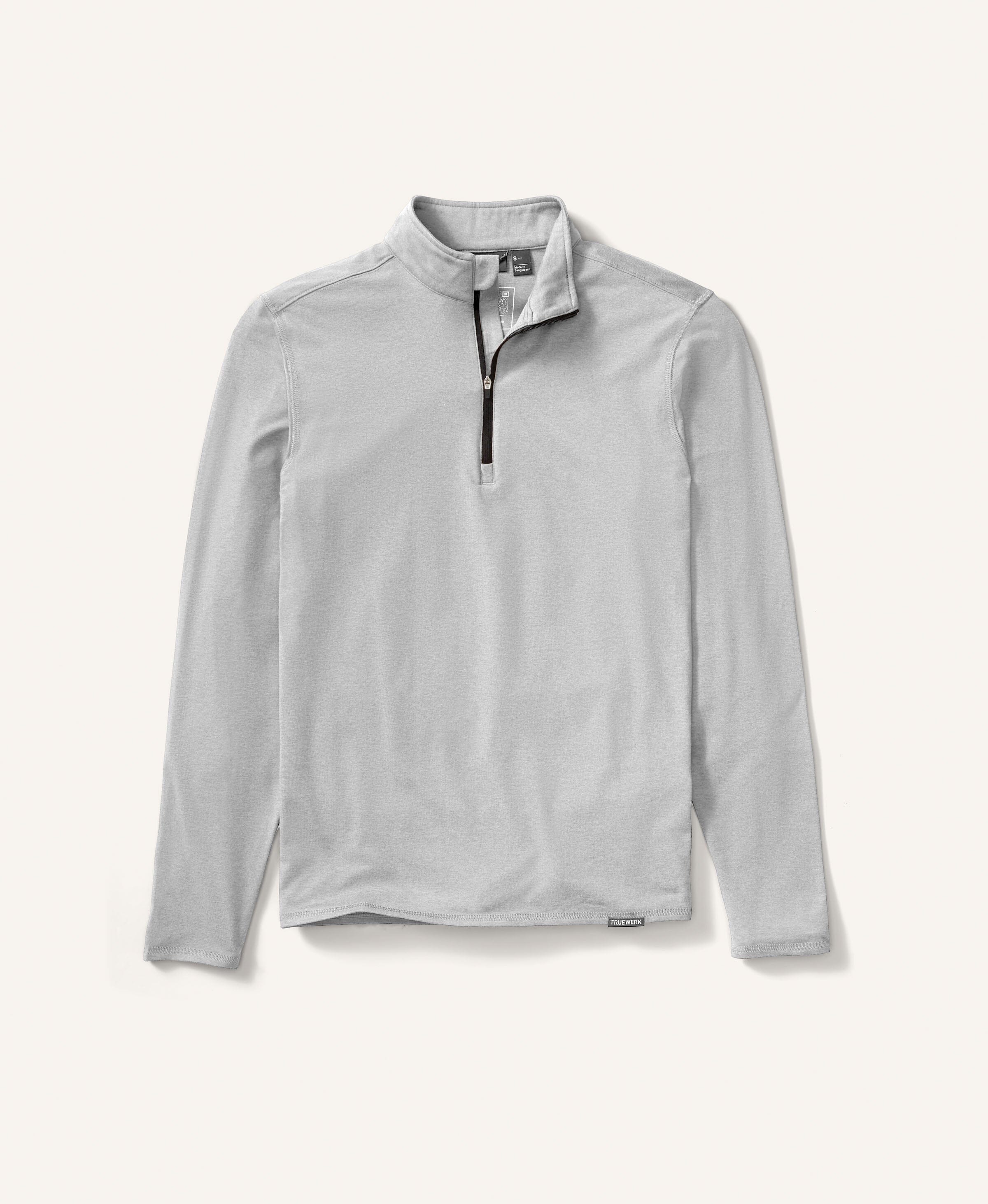 B2 Quarter Zip #color_light heathered grey
