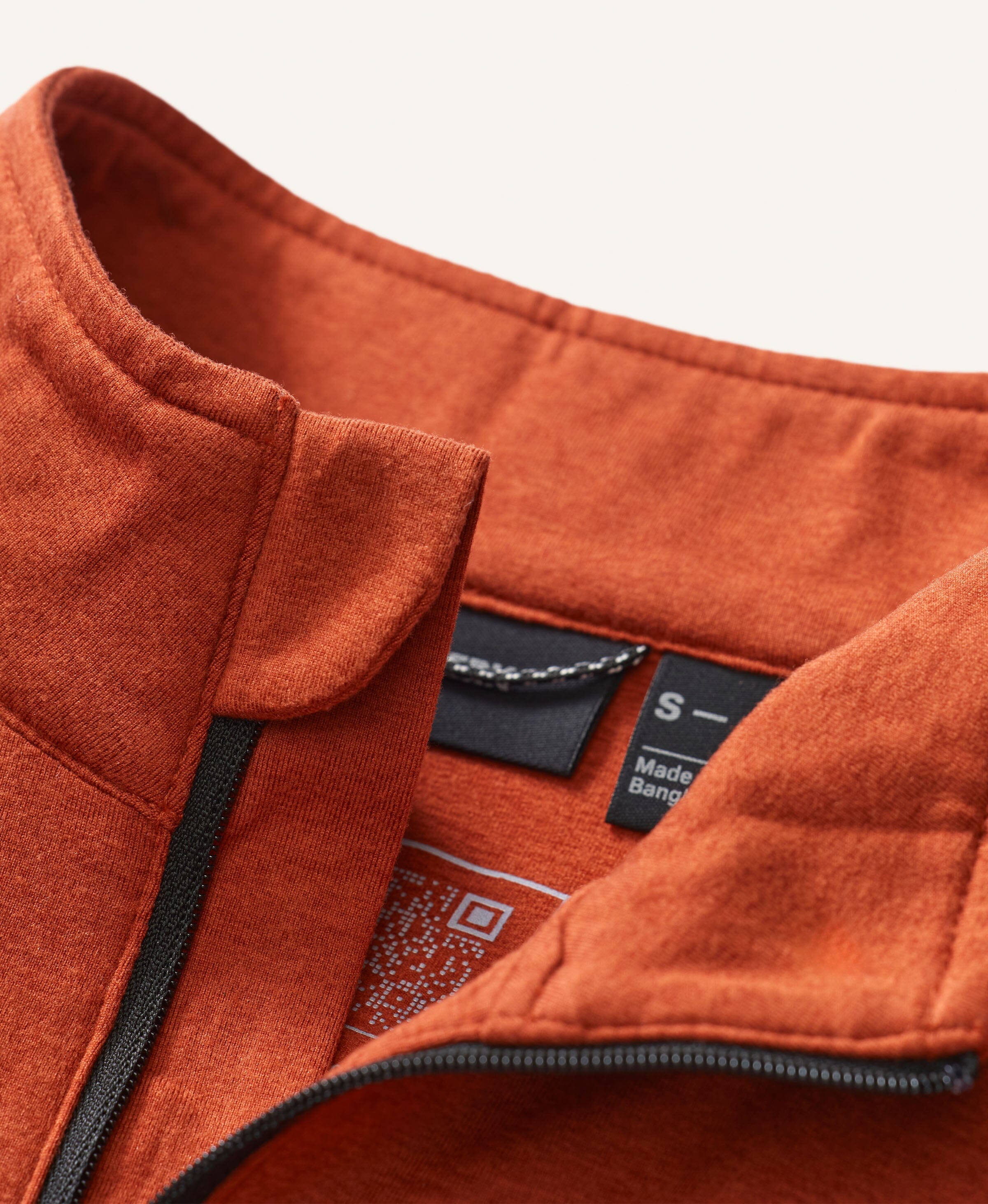 B2 Quarter Zip #color_heathered rust