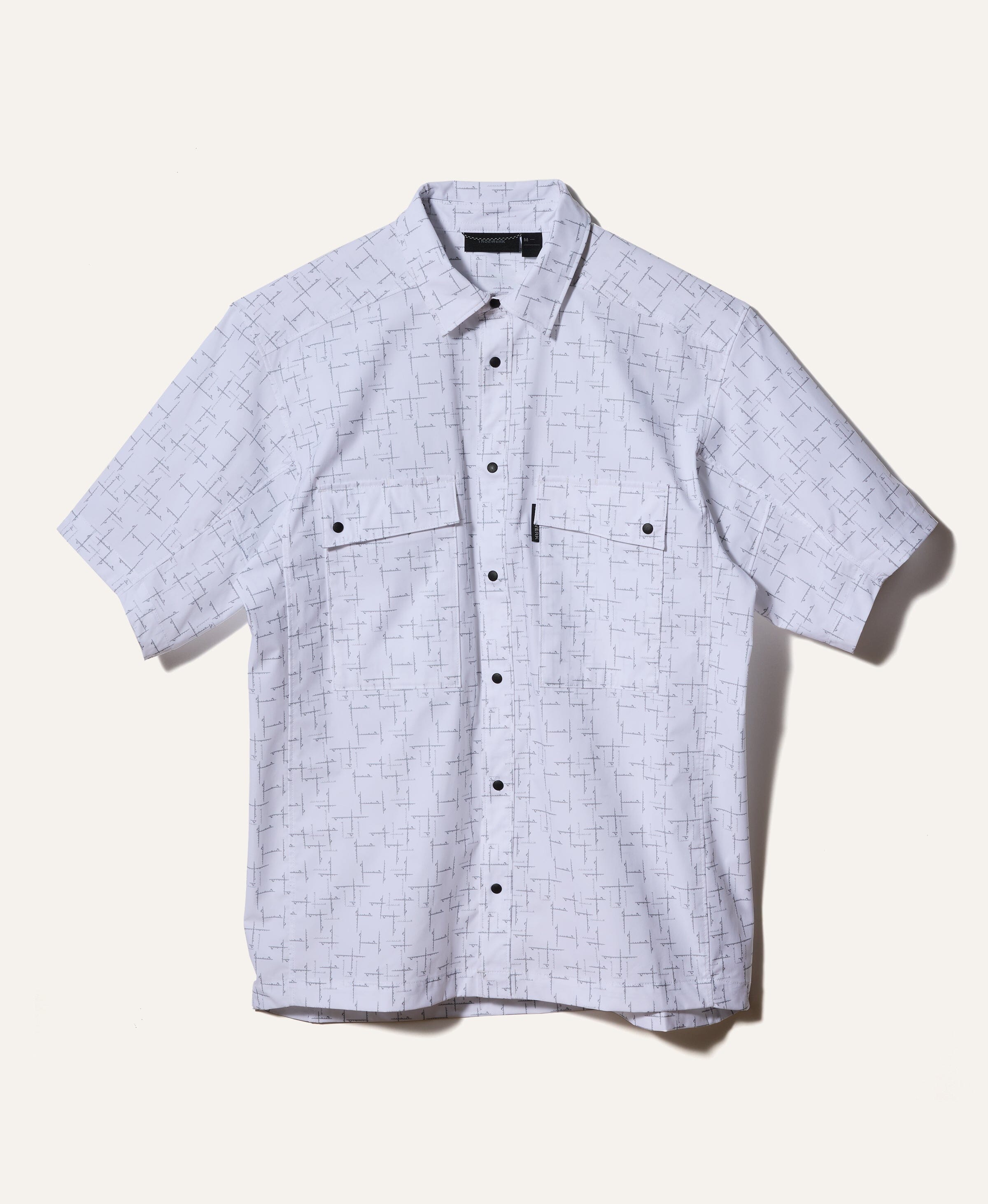 【U LAN】Wind Overfit Check Short Sleeve Shirt U LAN】Wind Overfit Check Short Sleeve Shirt (U LAN/シャツ