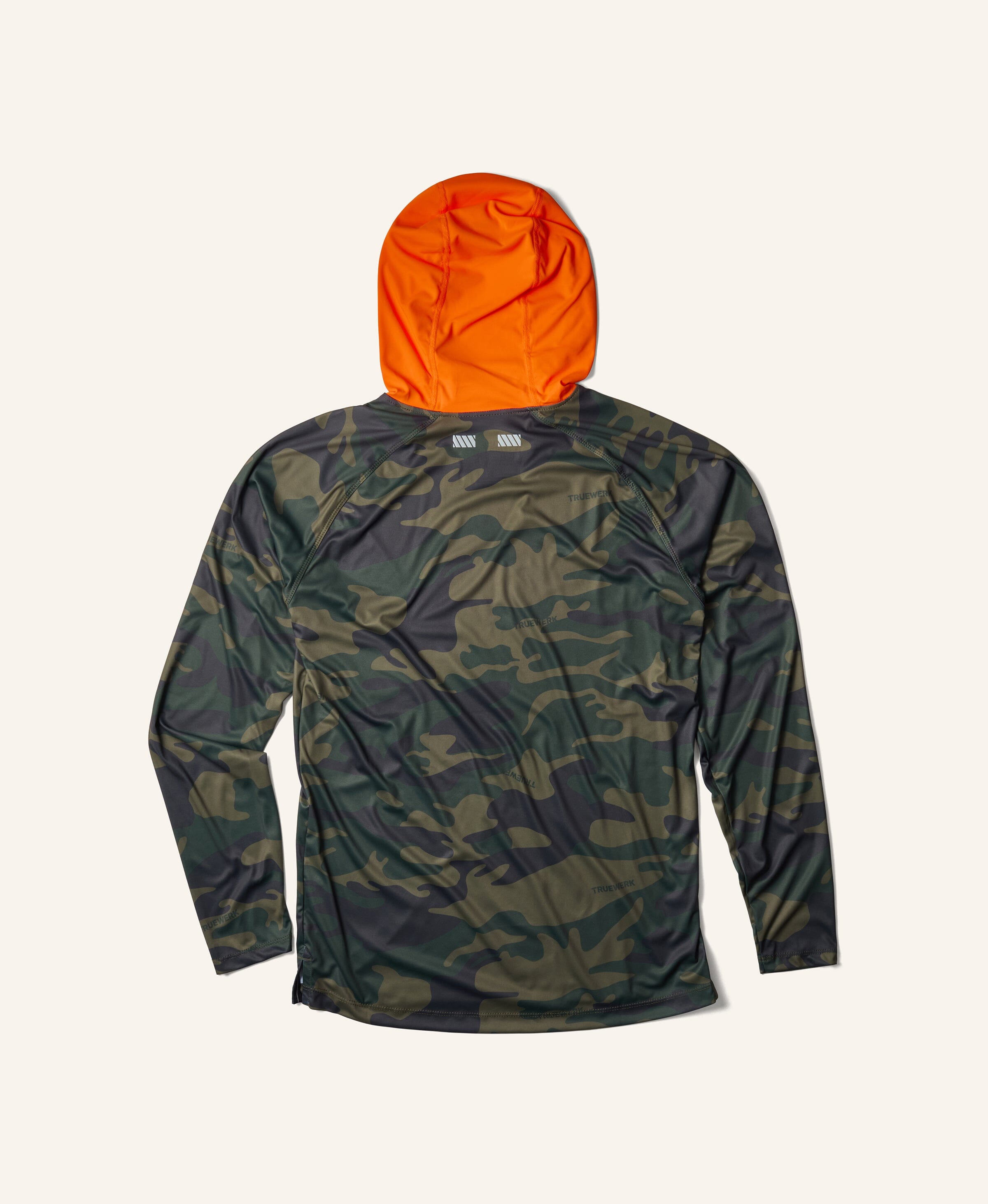 B1 Sun Hoodie - Men's Fit Truewerk #color_olive camo/vis orange