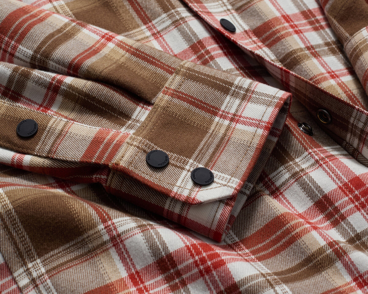 FW26_Flannel_LS_WerkShirt_RustBrownPlaid_4997_grey