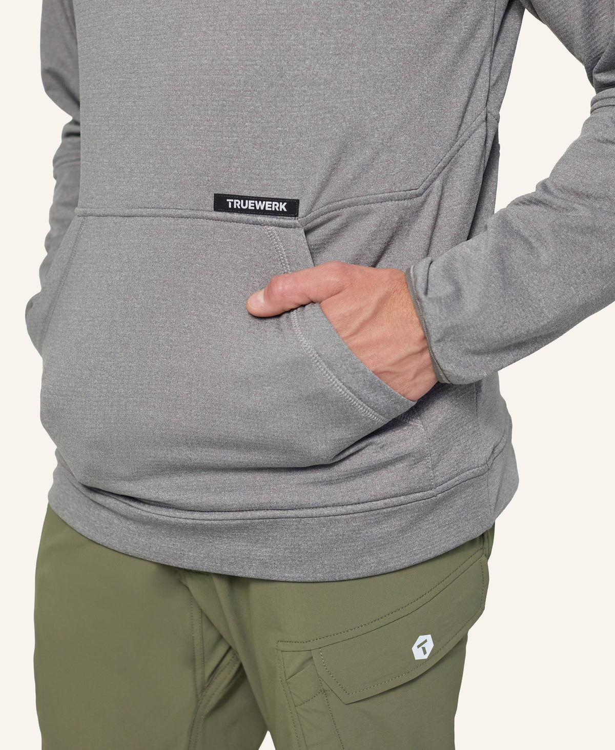 M1 Grid Hoodie Truewerk #color_granite grey