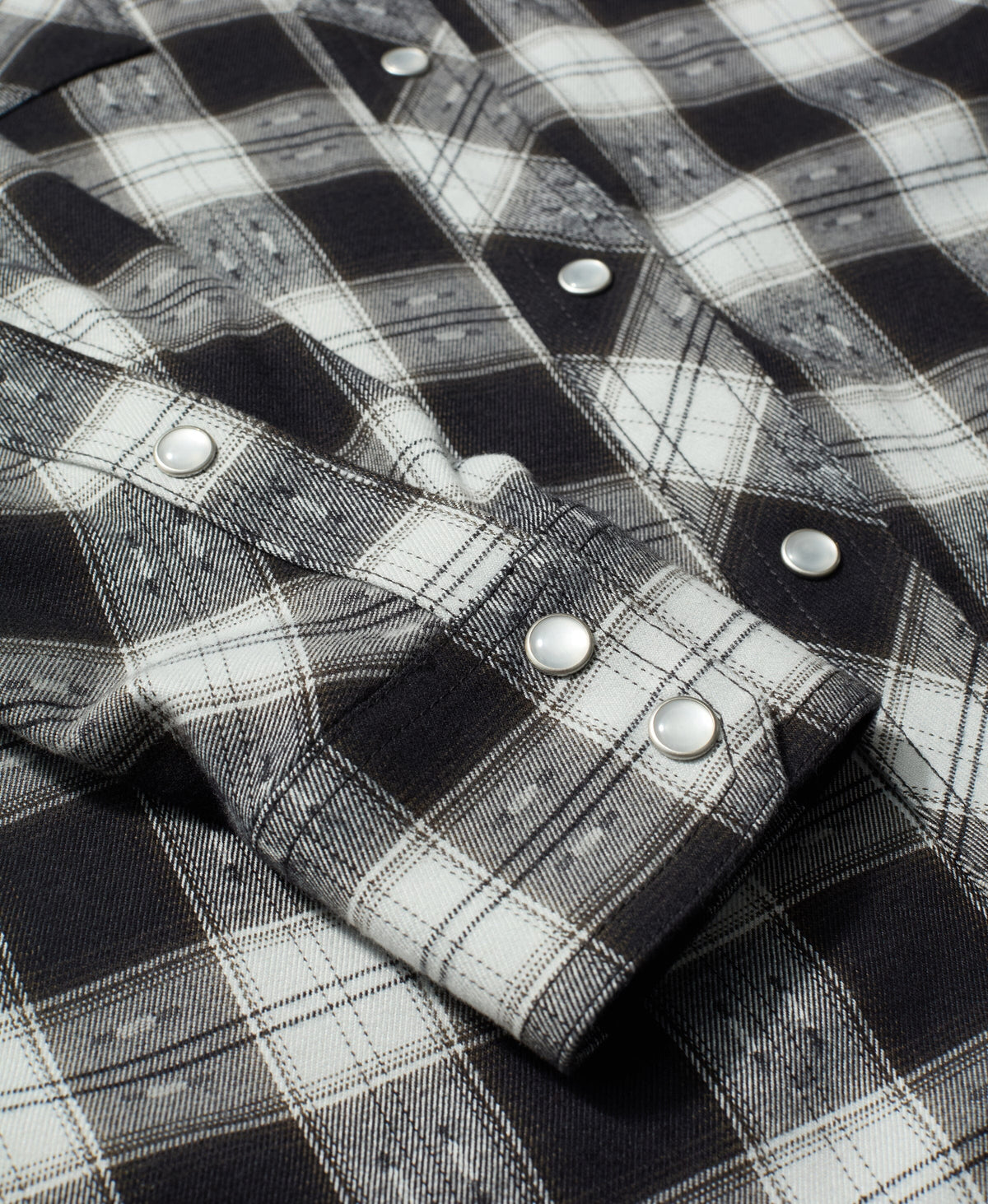 Ember Western Flannel Long Sleeve WerkShirt Truewerk #color_White/Black