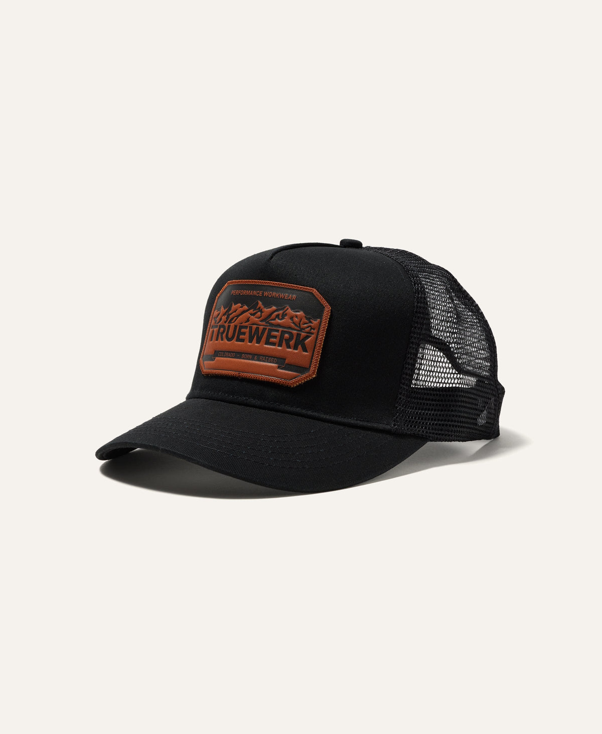 Leather Patch Trucker #color_black