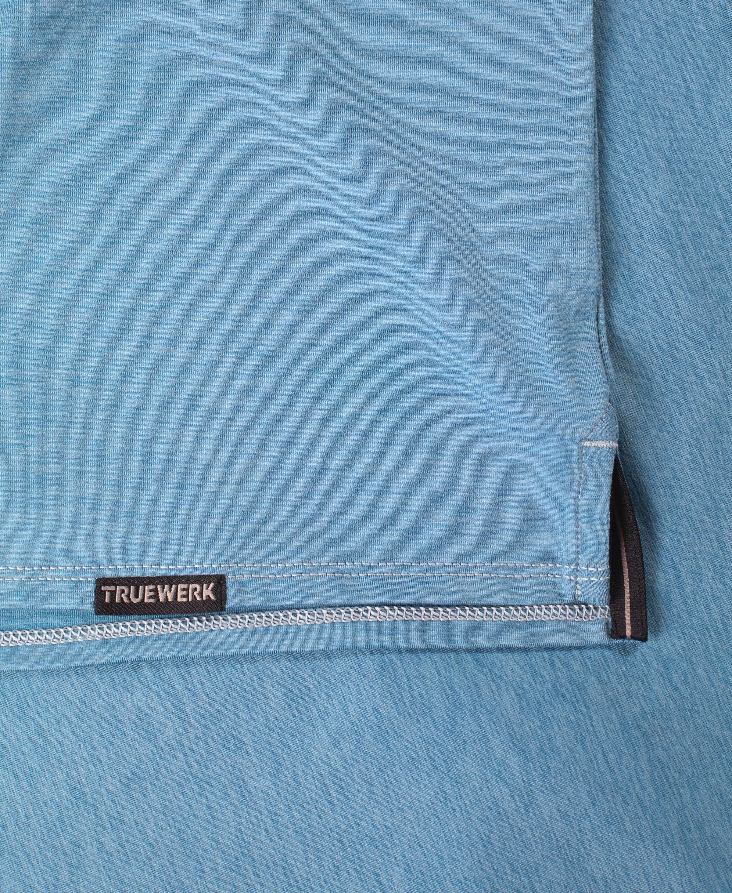 Truewerk EDO Polo #color_Heathered Horizon Blue