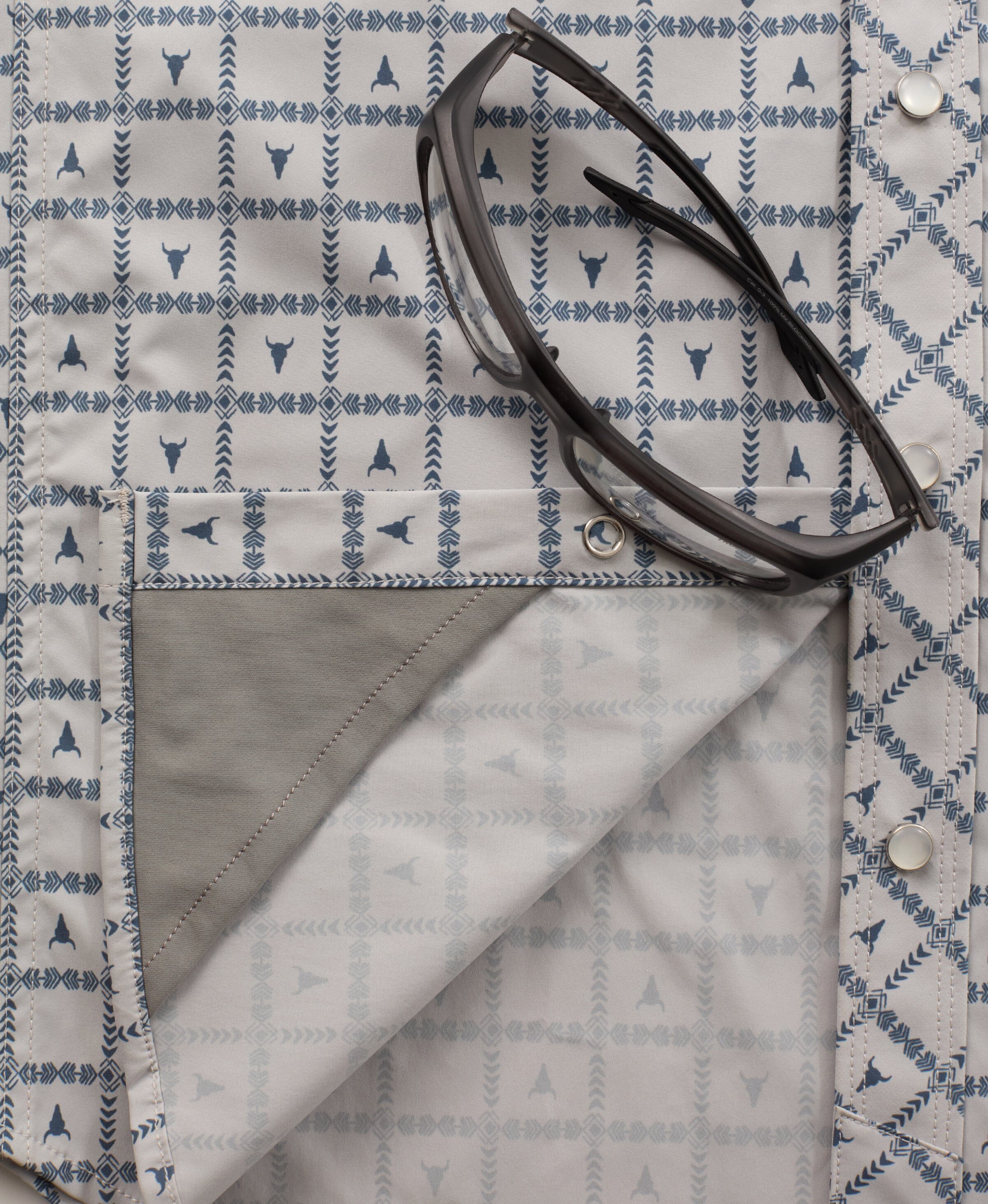 #color_Grey/Blue Steer Plaid