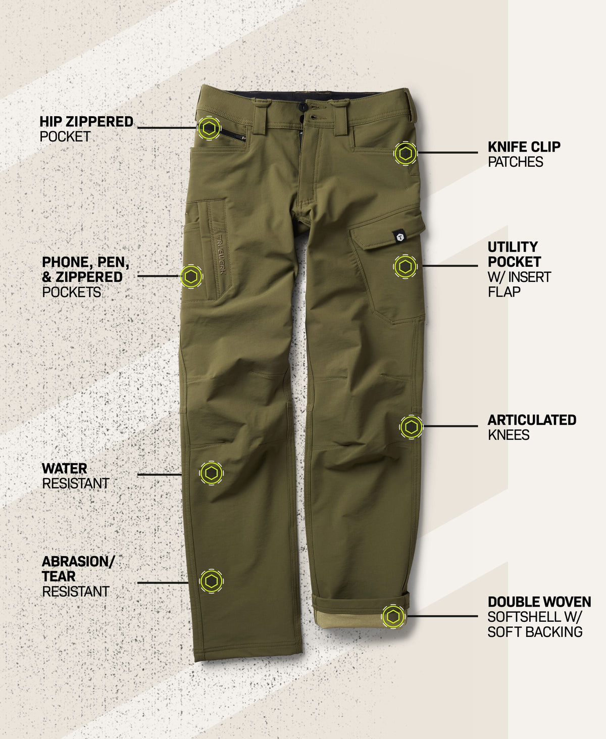 T2 - WerkPant Men's Truewerk #color_olive