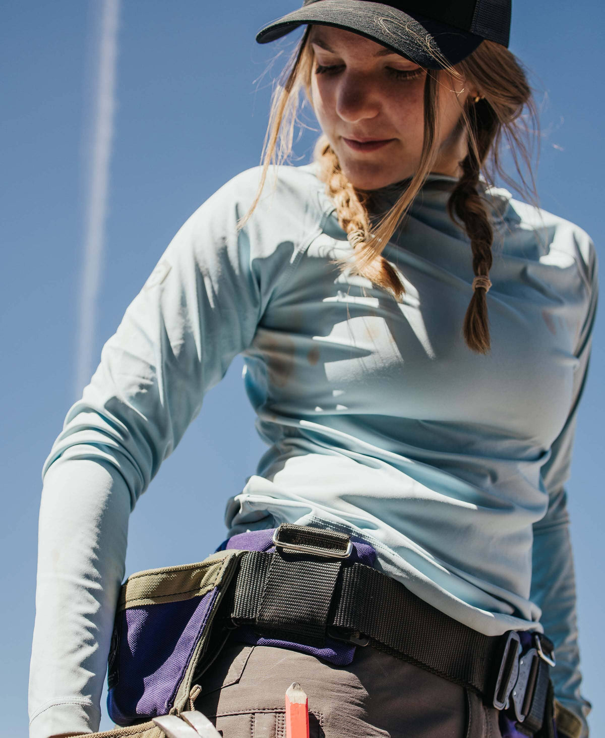 B1 Sun Hoodie - Women's Fit Truewerk #color_ice blue