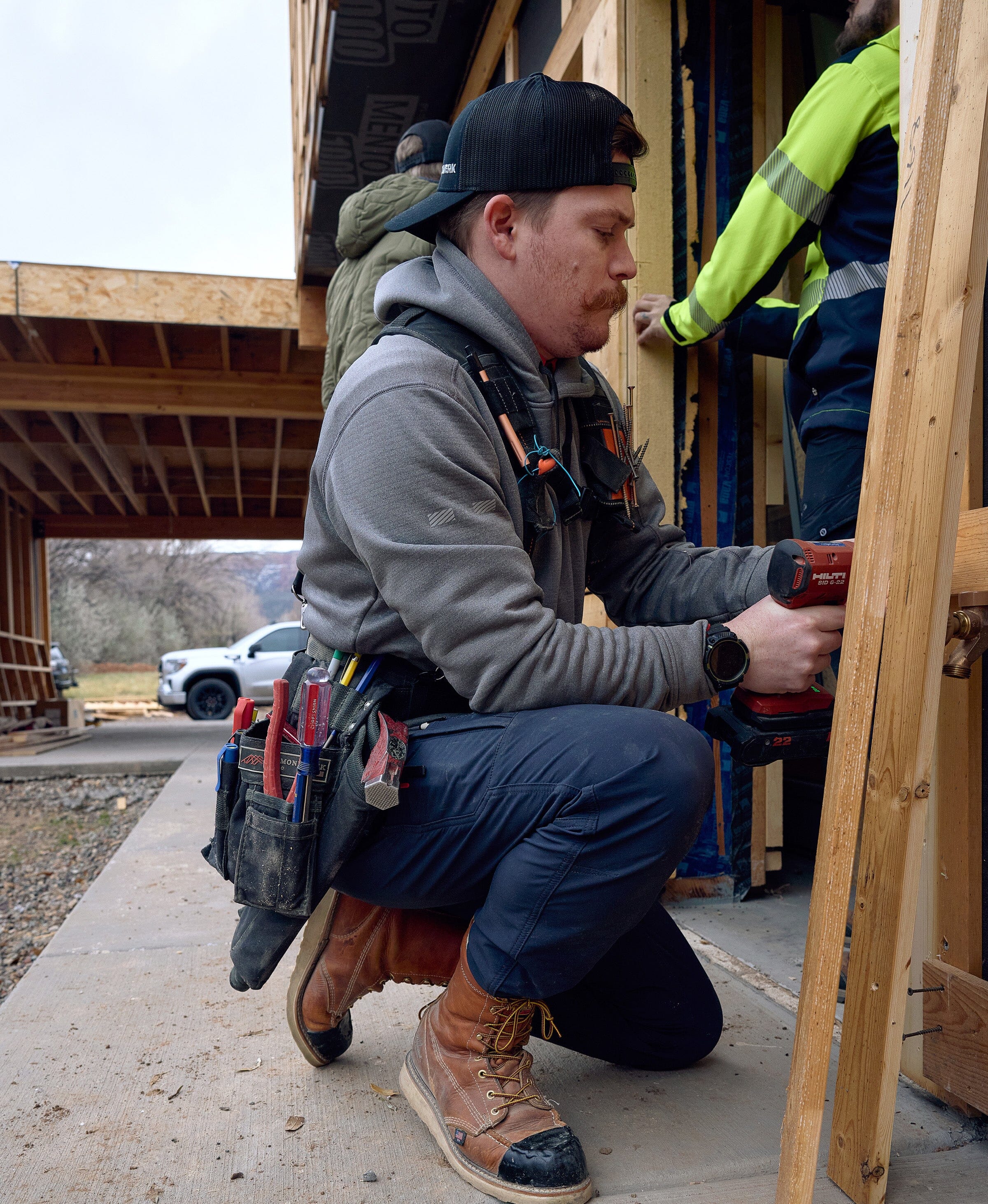 Men's Workwear Fleece Performance Hoodies Truewerk