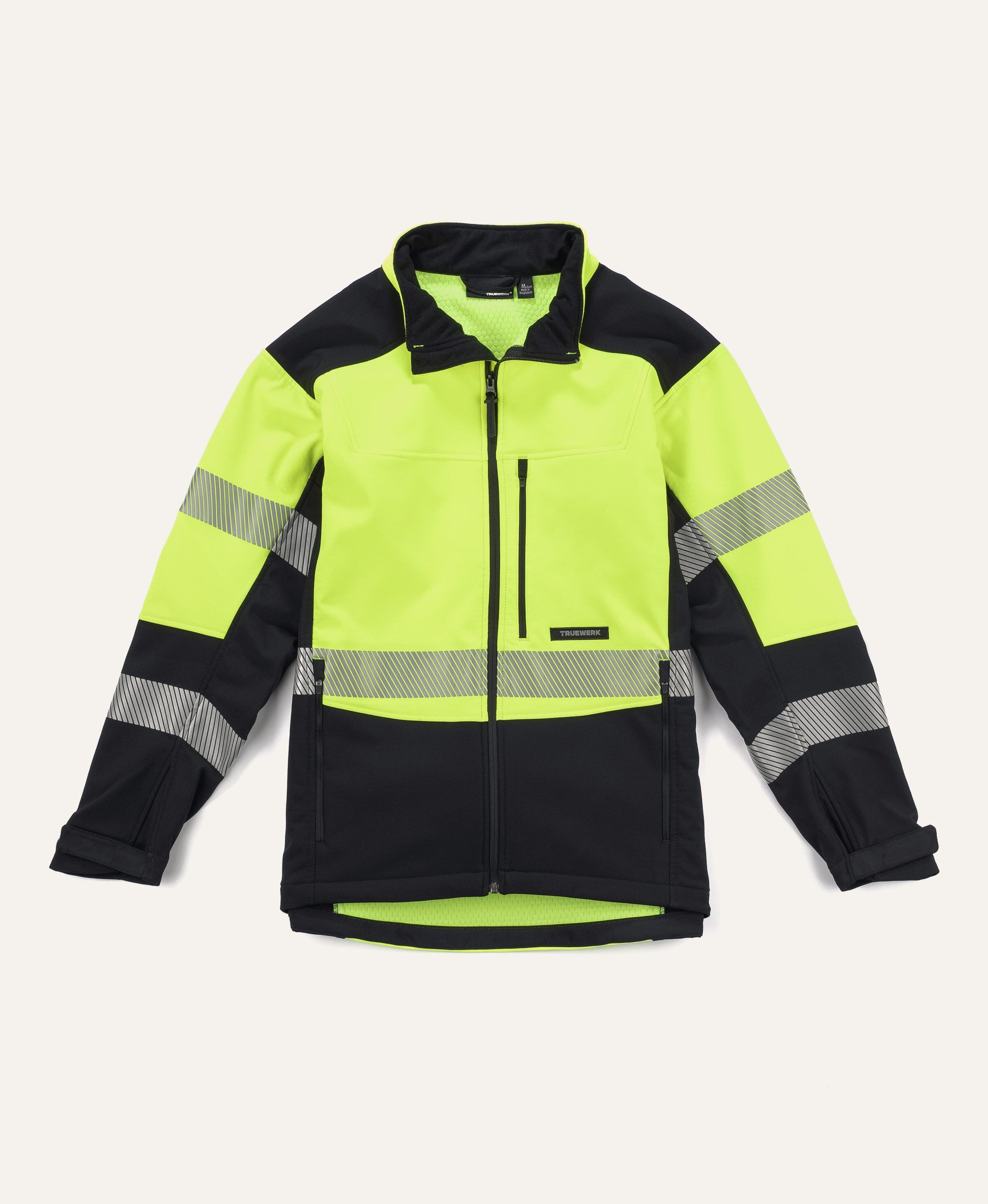 Men's Water-Resistant Jacket, Hi- Vis Softshell